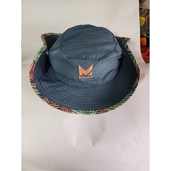 Mission Cooling Bucket Hat- UPF 50, 3” Wide Brim - One Size - SEA PALM - Picture 3 of 3